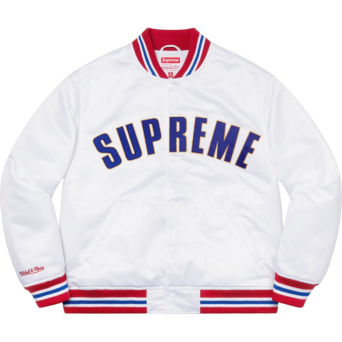Supreme®/Mitchell & Ness® Satin Varsity Jacket view 2